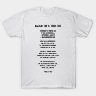 Oasis of the Setting Sun Poem Writer's Edition T-Shirt